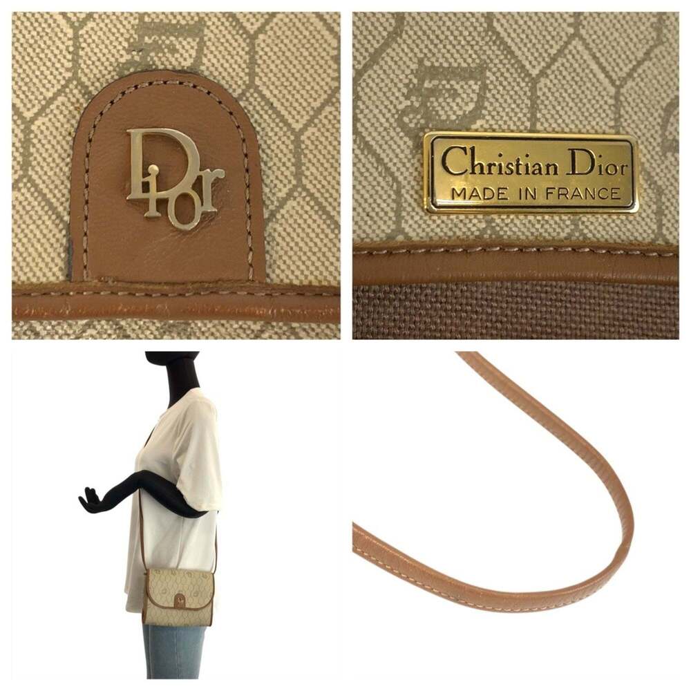 CHRISTIAN DIOR Vintage Brown Leather Shoulder Bag - Picture 5 of 10